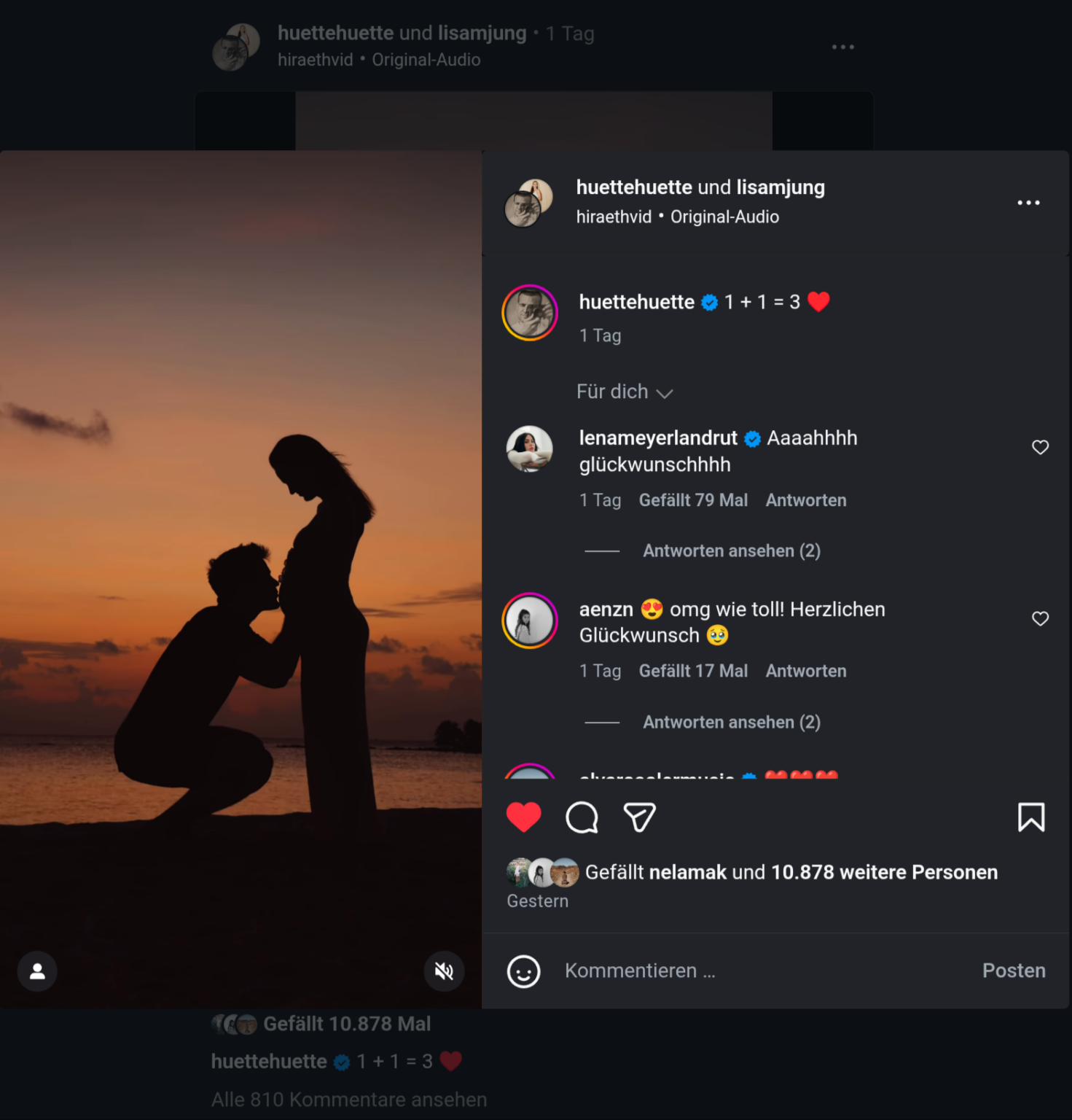 PaulHütte und LisamJung having a Baby soon